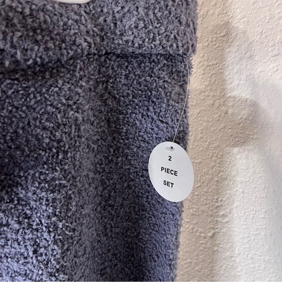 NWT Medium Kikit teddy tank top & shorts 2 piece pajama set  (color: Slate) - Picture 11 of 12